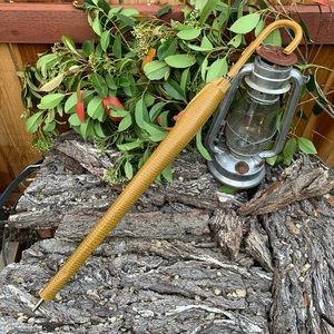 Vintage Parasol/Umbrella W/ Snake Printed Case.